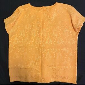 Mandy Designs Yellow Vintage Blouse with Buttons on Back